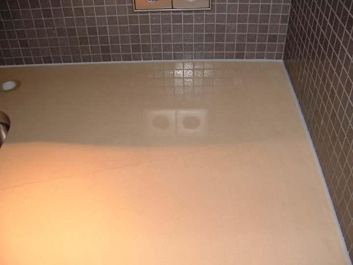 Kalkstein Boden nach der Reinigung