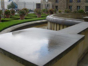 Sandstein Waschtisch vorher