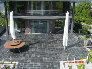 Schiefer reinigen Berlin – Schieferterrasse Privatvilla Berlin Nachher