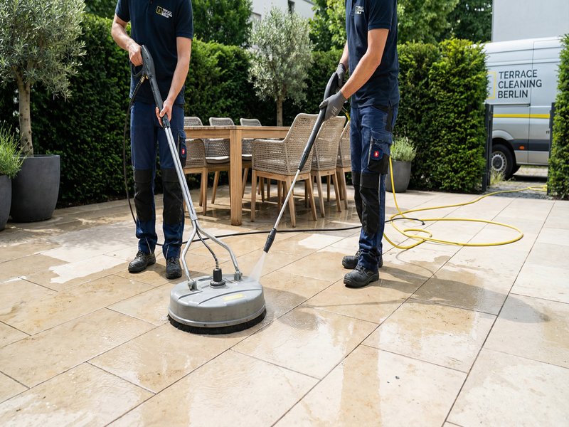 Algenentferner und Moosentferner auf Terrassen