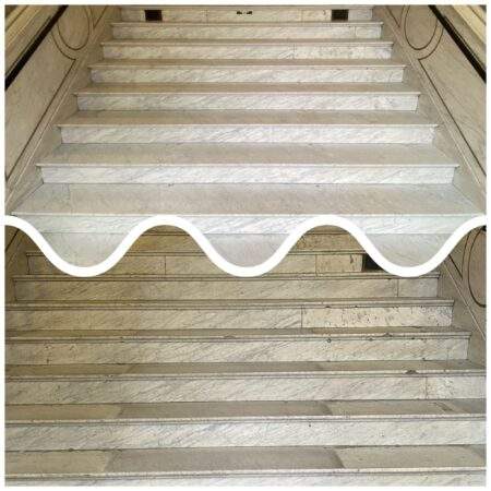 Naturstein Marmor-Treppe vorher/nachher