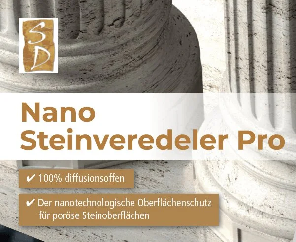 Nano Steinveredeler Pro - 100% diffusionsoffen, nanotechnologischer Oberflächenschutz