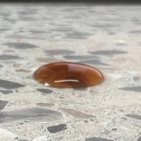 Terrazzo versiegelt - Kaffeetropfen perlt ab