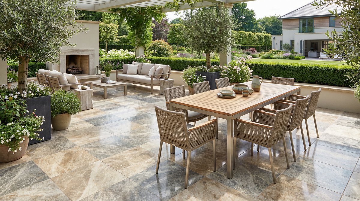 Terrassenplatten reinigen und pflegen: Profi-Tipps