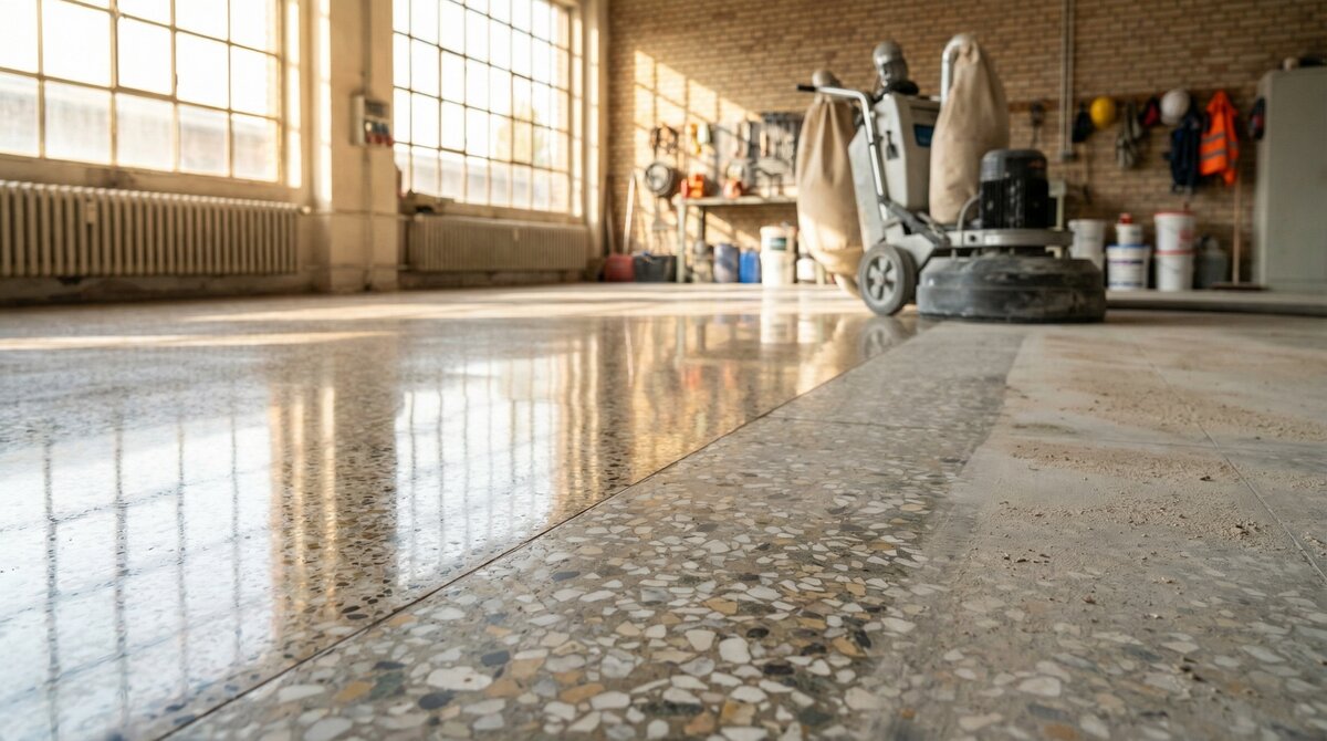 Terrazzo aufarbeiten und schleifen Kosten