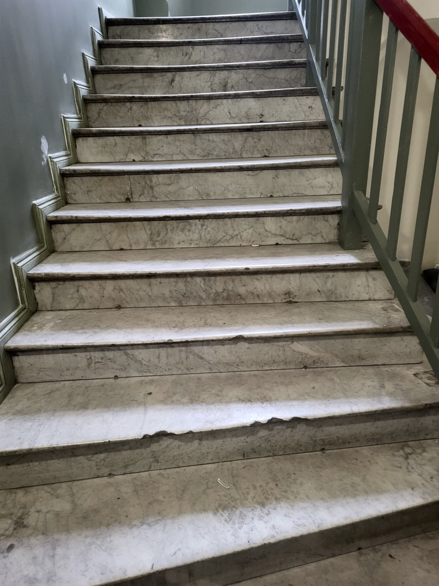 Konzeptdarstellung – Vorher: Marmortreppe Aufbereitung