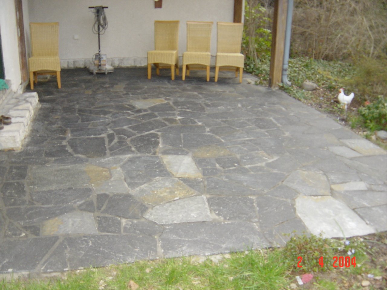 Terrasse nach der Reinigung