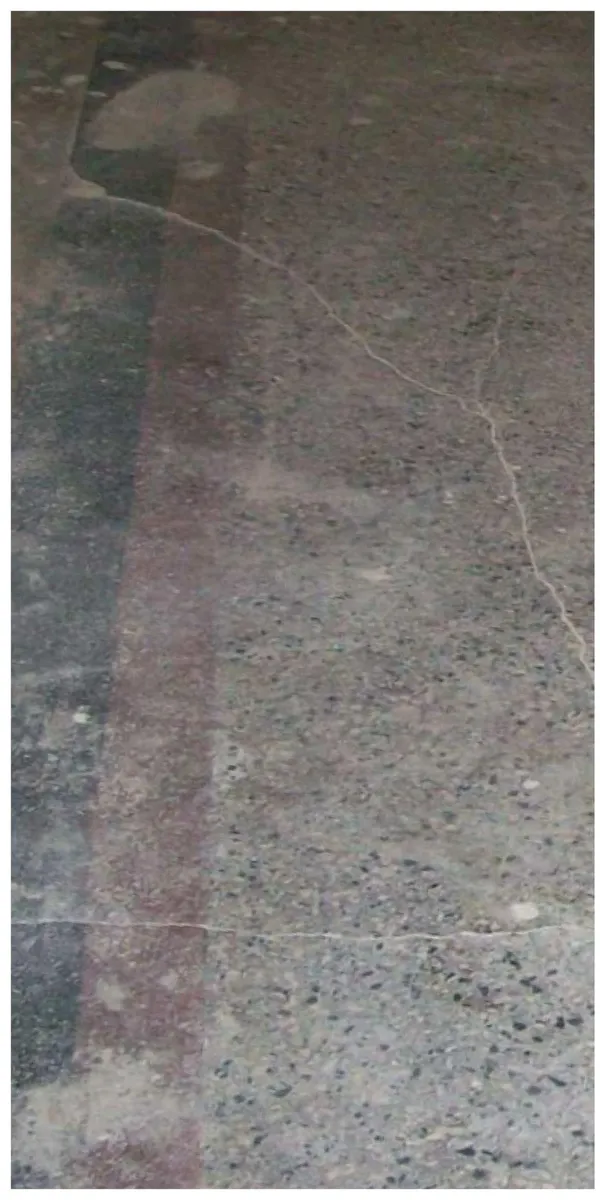 Terrazzo-Sanierung - Vorher